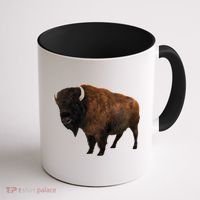 Realistic Bison Coffee Mug thumb 1