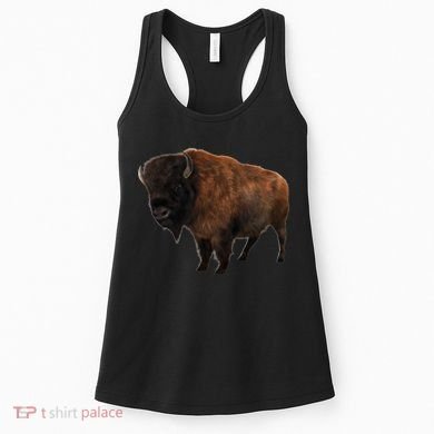 Realistic Bison Women's Tank Top