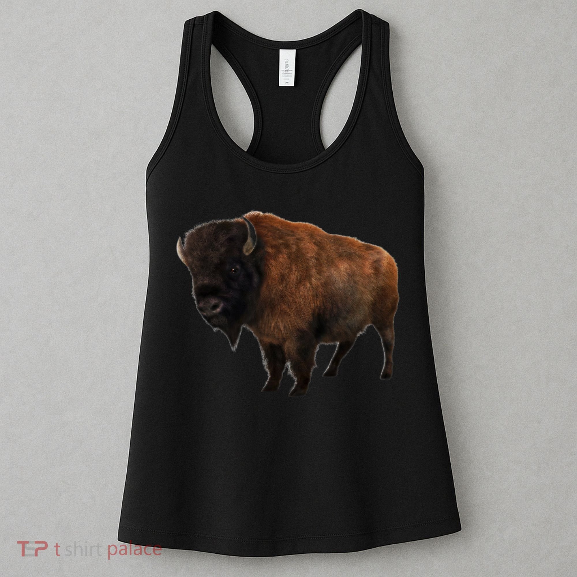 Realistic Bison Women's Tank Top