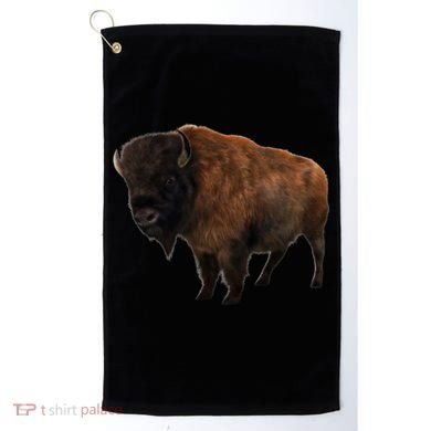 Realistic Bison Golf Towel