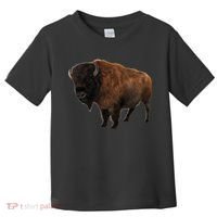 Realistic Bison Toddler T-Shirt thumb 0