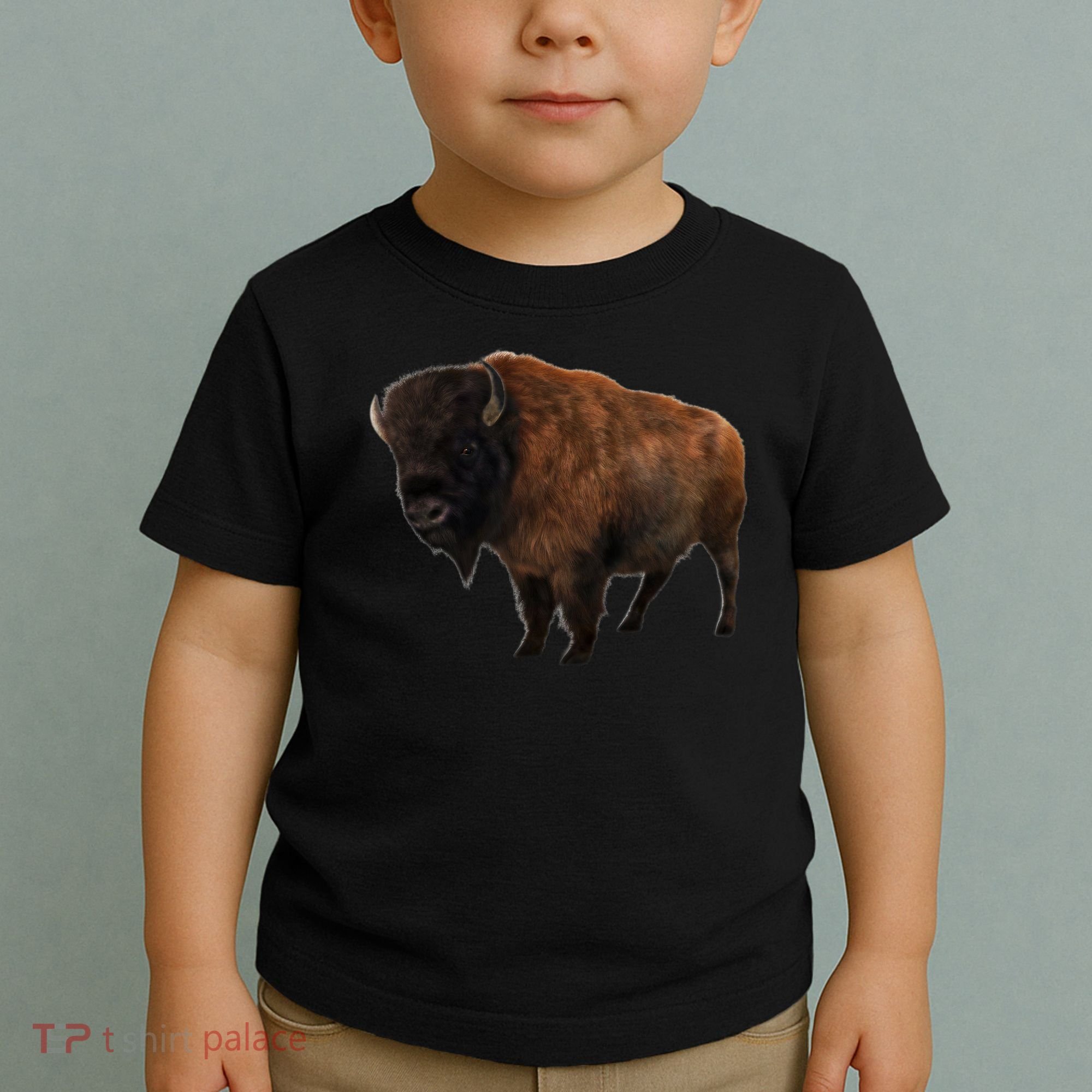 Realistic Bison Toddler T-Shirt