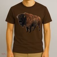 Realistic Bison T-Shirt thumb 3
