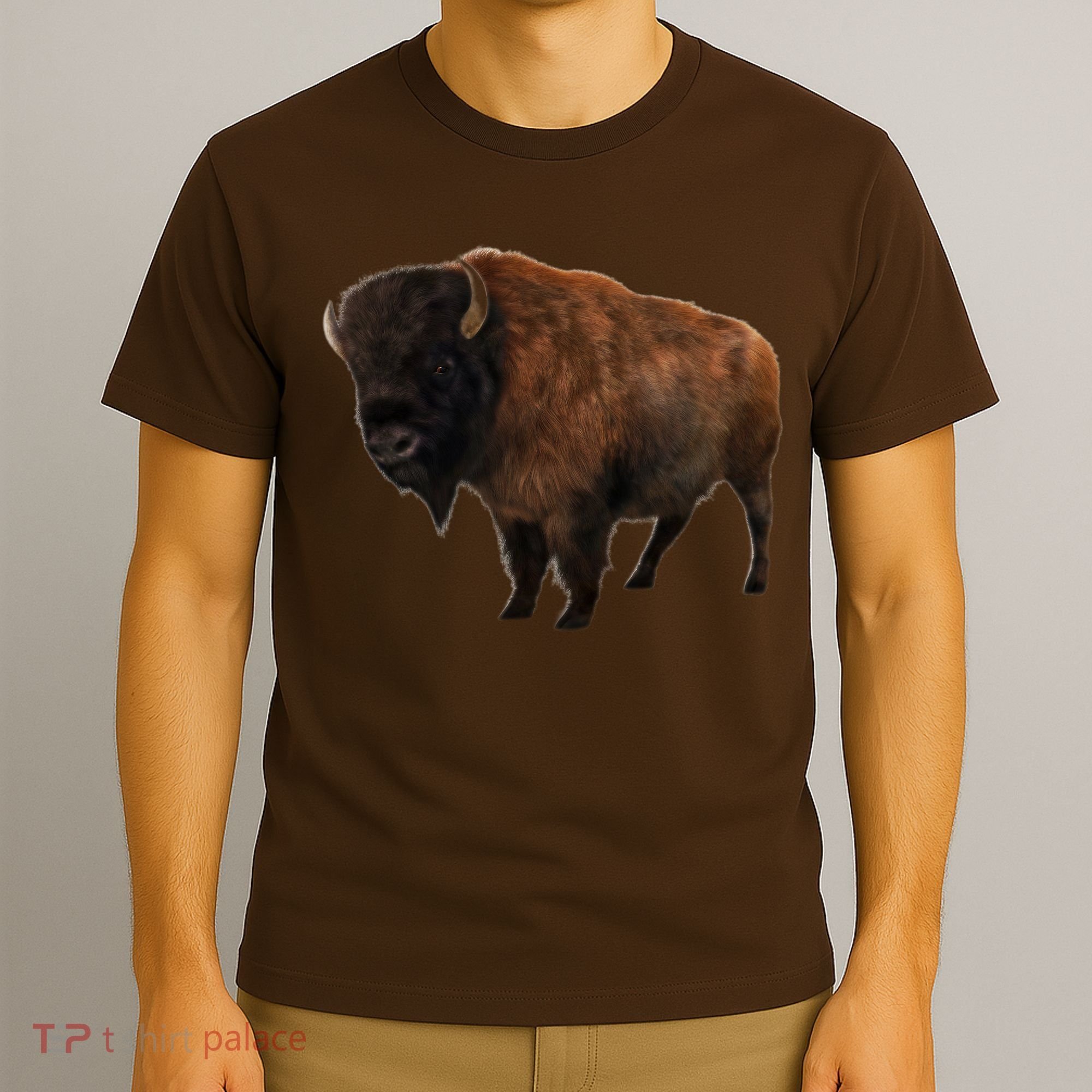 Realistic Bison T-Shirt
