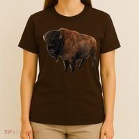 Realistic Bison T-Shirt thumb 4