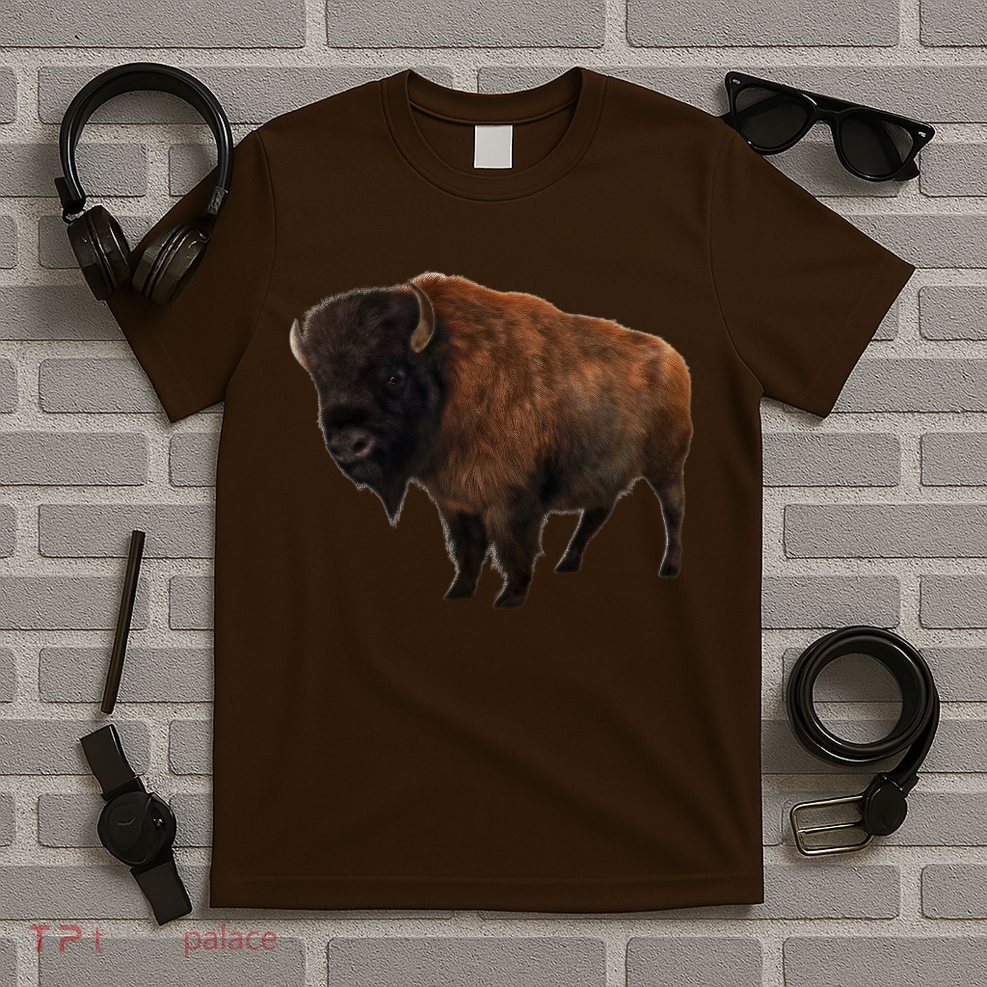 Realistic Bison T-Shirt