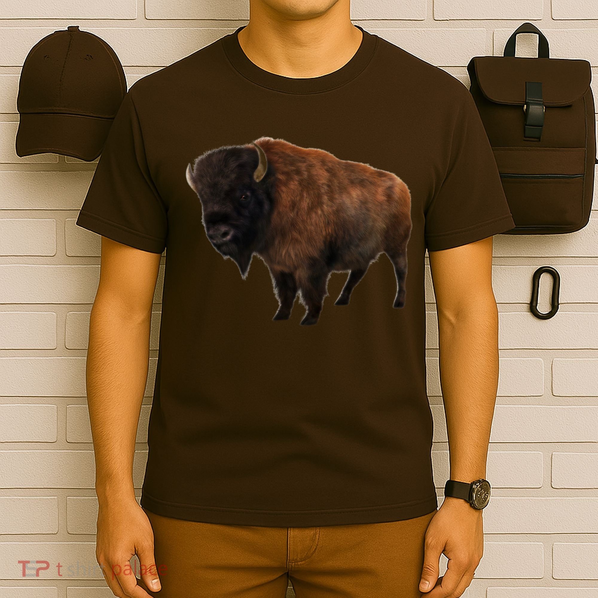 Realistic Bison T-Shirt
