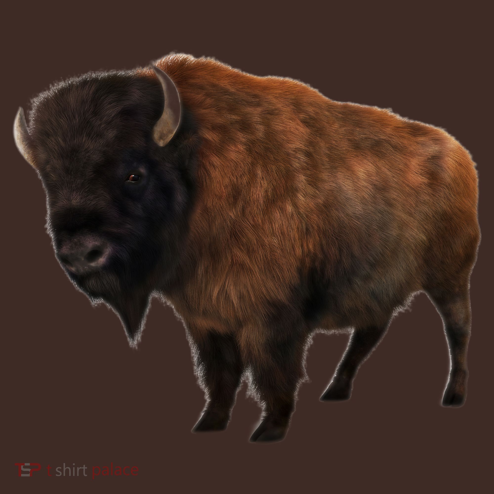 Realistic Bison T-Shirt