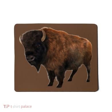 Realistic Bison Mousepad