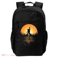 Retro Bigfoot Rock And Roll For Sasquatch Believers Funny Gift Backpack thumb 0
