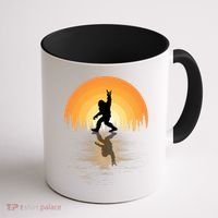 Retro Bigfoot Rock And Roll For Sasquatch Believers Funny Gift Coffee Mug thumb 1