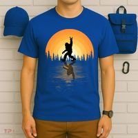 Retro Bigfoot Rock And Roll For Sasquatch Believers Funny Gift T-Shirt thumb 6