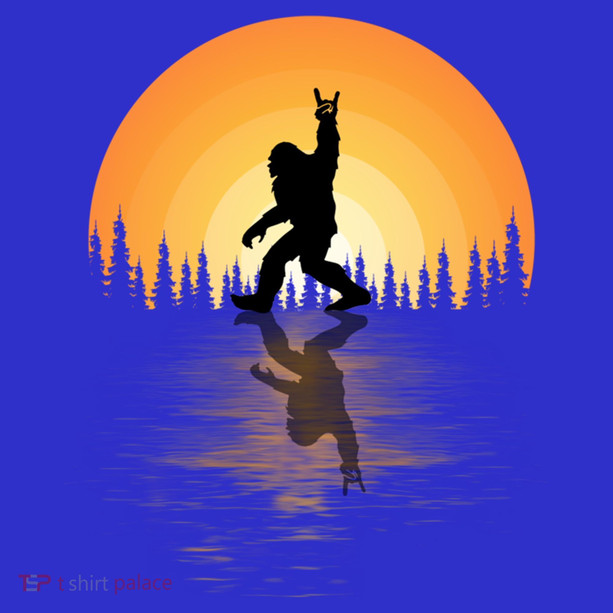 Retro Bigfoot Rock And Roll For Sasquatch Believers Funny Gift Coaster