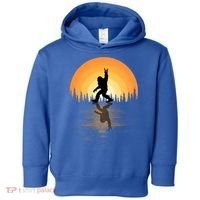 Retro Bigfoot Rock And Roll For Sasquatch Believers Funny Gift Toddler Hoodie thumb 0