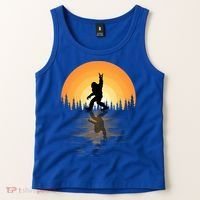 Retro Bigfoot Rock And Roll For Sasquatch Believers Funny Gift Tank Top thumb 2