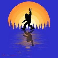Retro Bigfoot Rock And Roll For Sasquatch Believers Funny Gift Kids Hoodie thumb 5