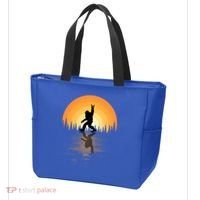 Retro Bigfoot Rock And Roll For Sasquatch Believers Funny Gift Tote Bag thumb 3