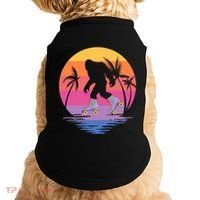Retro Bigfoot Roller Skating Sasquatch 80s 90s Skater Cool Gift Doggie Tank thumb 0