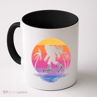 Retro Bigfoot Roller Skating Sasquatch 80s 90s Skater Cool Gift Coffee Mug thumb 0