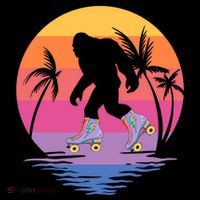 Retro Bigfoot Roller Skating Sasquatch 80s 90s Skater Cool Gift Coffee Mug thumb 5