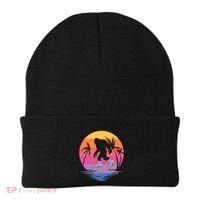 Retro Bigfoot Roller Skating Sasquatch 80s 90s Skater Cool Gift Beanie thumb 0