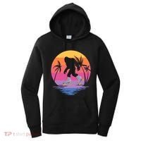 Retro Bigfoot Roller Skating Sasquatch 80s 90s Skater Cool Gift Women's Hoodie thumb 0
