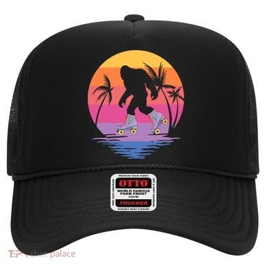 Retro Bigfoot Roller Skating Sasquatch 80s 90s Skater Cool Gift Hat