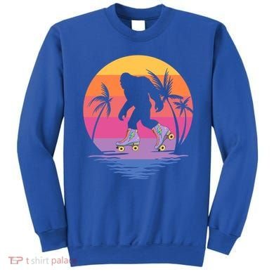 Retro Bigfoot Roller Skating Sasquatch 80s 90s Skater Cool Gift Sweatshirt