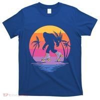 Retro Bigfoot Roller Skating Sasquatch 80s 90s Skater Cool Gift T-Shirt thumb 0