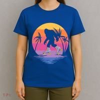 Retro Bigfoot Roller Skating Sasquatch 80s 90s Skater Cool Gift T-Shirt thumb 4