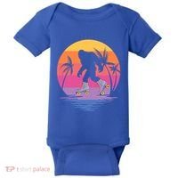 Retro Bigfoot Roller Skating Sasquatch 80s 90s Skater Cool Gift Baby Bodysuit thumb 0