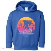 Retro Bigfoot Roller Skating Sasquatch 80s 90s Skater Cool Gift Toddler Hoodie thumb 0