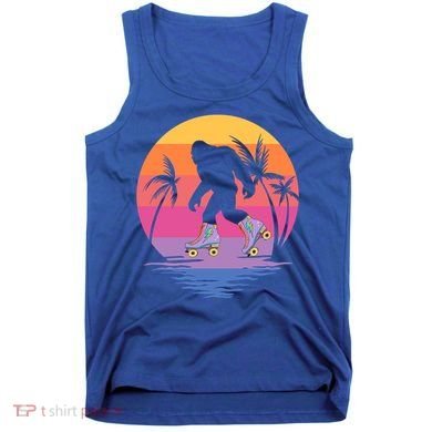 Retro Bigfoot Roller Skating Sasquatch 80s 90s Skater Cool Gift Tank Top