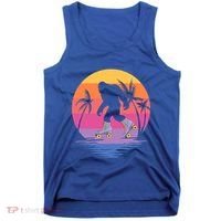 Retro Bigfoot Roller Skating Sasquatch 80s 90s Skater Cool Gift Tank Top thumb 0