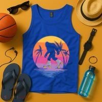 Retro Bigfoot Roller Skating Sasquatch 80s 90s Skater Cool Gift Tank Top thumb 4