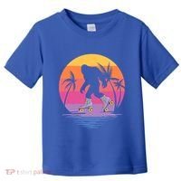 Retro Bigfoot Roller Skating Sasquatch 80s 90s Skater Cool Gift Toddler T-Shirt thumb 0