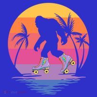 Retro Bigfoot Roller Skating Sasquatch 80s 90s Skater Cool Gift Visor thumb 3