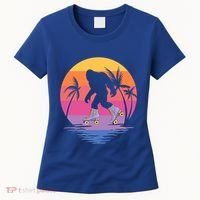 Retro Bigfoot Roller Skating Sasquatch 80s 90s Skater Cool Gift Women's T-Shirt thumb 0