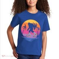 Retro Bigfoot Roller Skating Sasquatch 80s 90s Skater Cool Gift Kids T-Shirt thumb 2