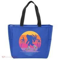 Retro Bigfoot Roller Skating Sasquatch 80s 90s Skater Cool Gift Tote Bag thumb 0