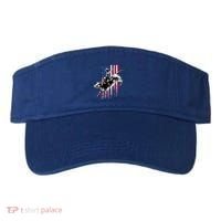 Rodeo Bull Rider Patriotic American Flag Gift For Cow Gift Visor thumb 0