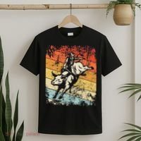 Retro Bull Riding For Cowboy T-Shirt thumb 2