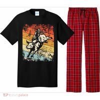 Retro Bull Riding For Cowboy Pajama Set thumb 0