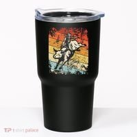 Retro Bull Riding For Cowboy Tumbler thumb 0