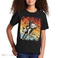 Retro Bull Riding For Cowboy Kids T-Shirt thumb 2