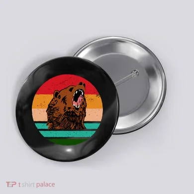 Retro Bear Button