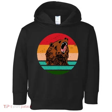 Retro Bear Toddler Hoodie