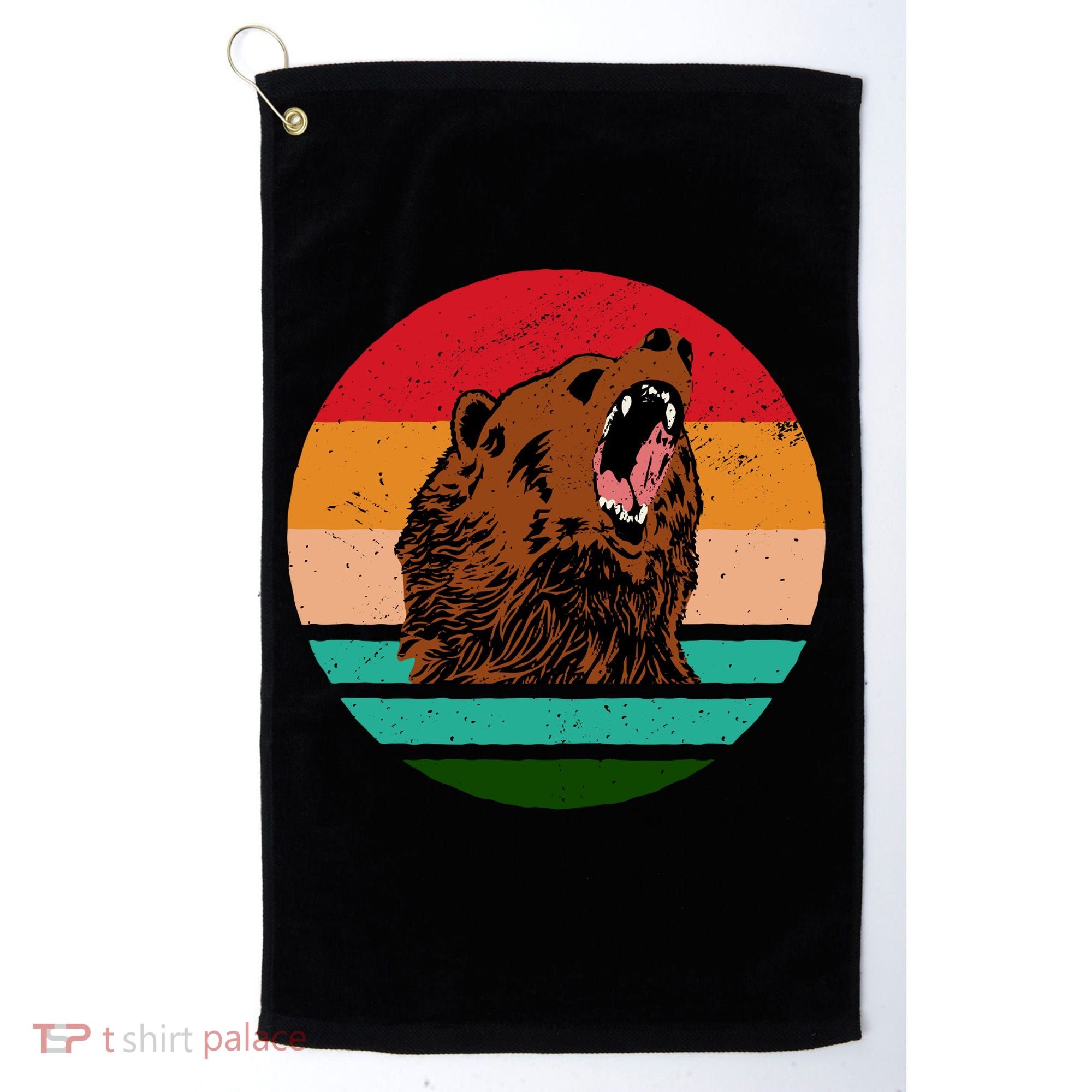 Retro Bear Golf Towel
