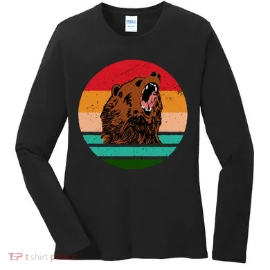 Retro Bear Women's Long Sleeve Shirt