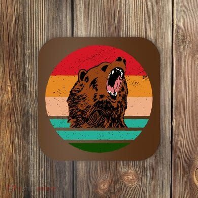 Retro Bear Coaster